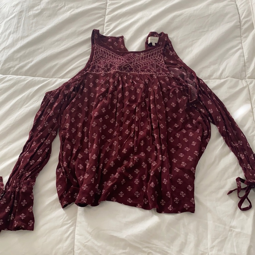 Maroon Blouse